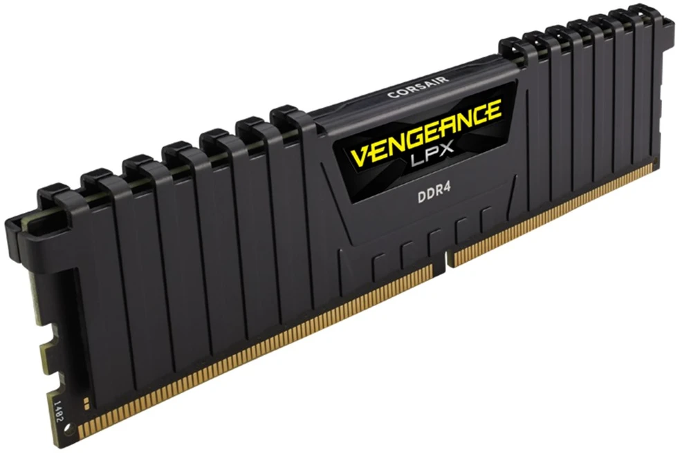 RAM CORSAIR DDR4 2666MHz 16GB 2x8GB 288 DIMM Nebuferinis 16-18-18-35 Vengeance LPX Juodas Šilumos skirstytuvas 1.2V XMP2.0