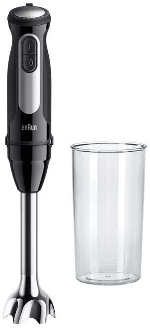 Braun MultiQuick 5 Pro 0,6 L Panardinamas maišytuvas 1000 W Juoda, Sidabras