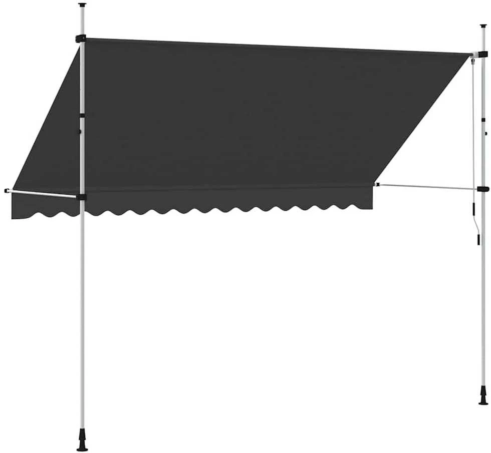Rankiniu būdu ištraukiama markizė, antracito, 350cm