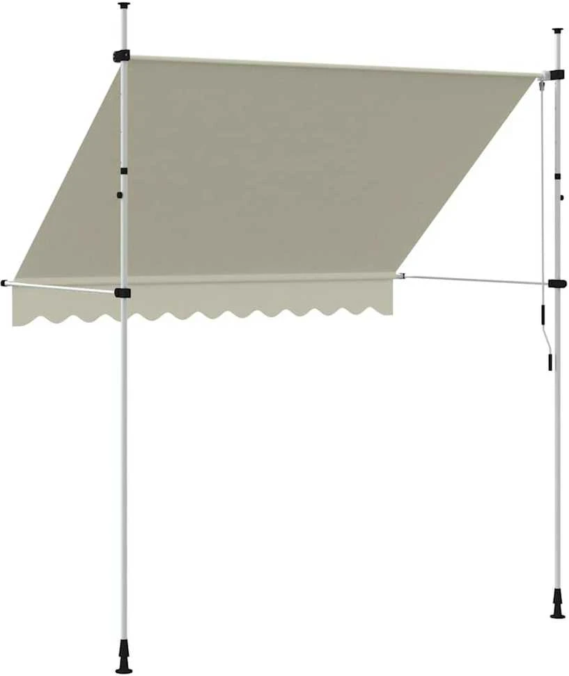 Rankiniu būdu ištraukiama markizė, kreminė, 250cm