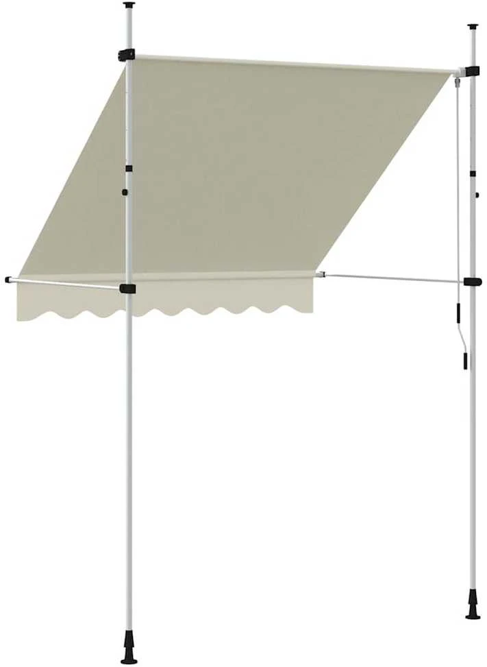 Rankiniu būdu ištraukiama markizė, kreminė, 200 cm