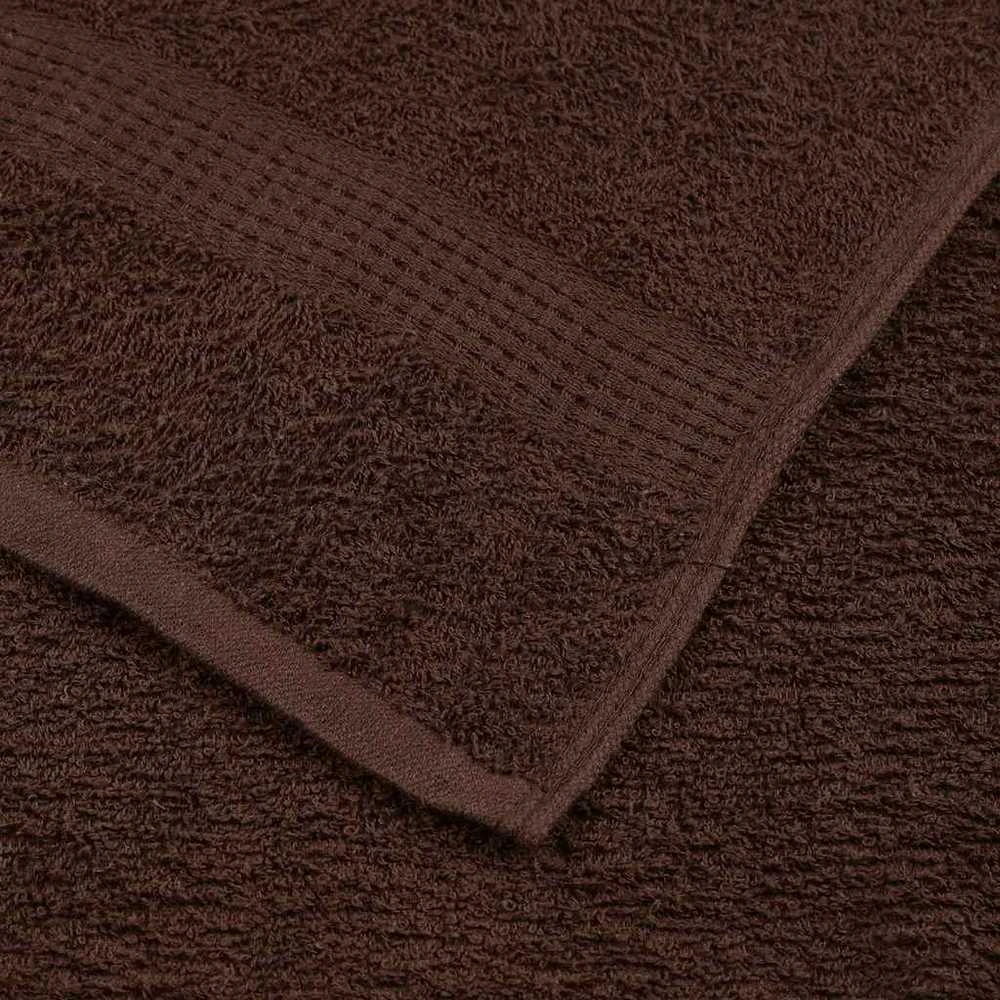 Rankšluostis Rankšluosčių rinkinys, 12vnt., rudi, 100% medvilnė, 360g/m²