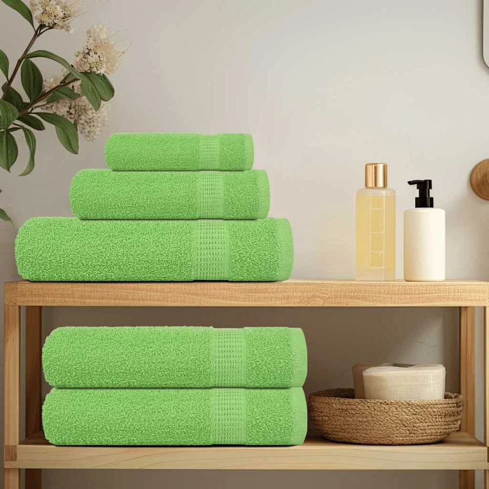 Rankšluostis Rankšluosčių rinkinys, 6vnt., žali, 100% medvilnė, 360g/m²