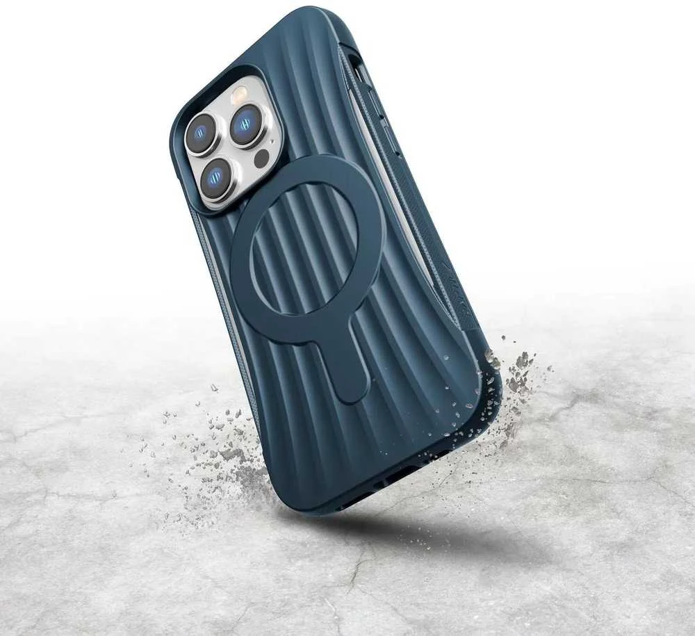 Raptic X-Doria Clutch Apple iPhone 14 Pro su MagSafe dėklas telefonui mėlynos spalvos