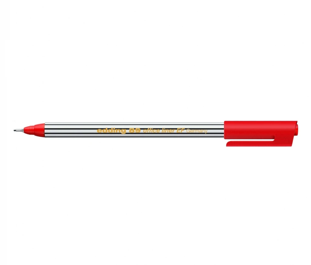 Rašiklis Edding 89, 0.3mm, raudonos spalvos