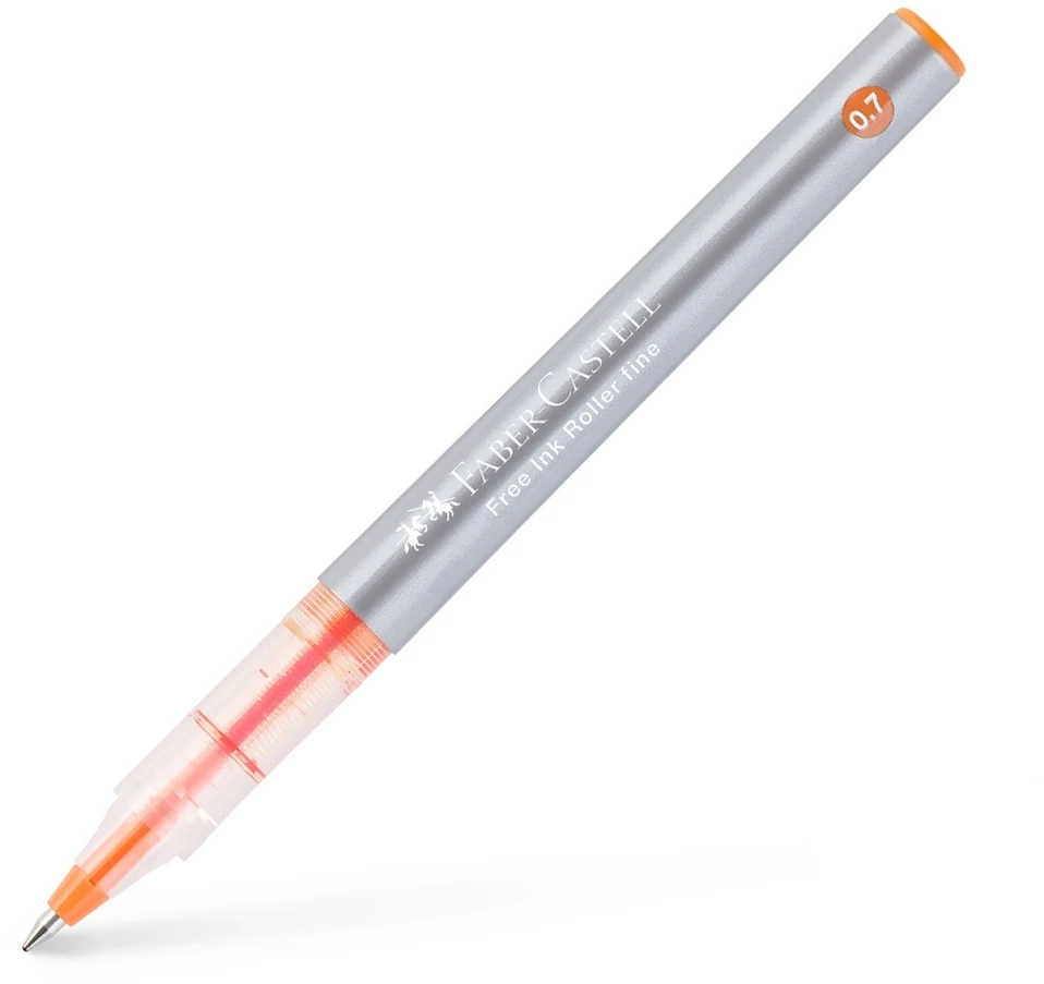 Rašiklis Faber-Castell, 0.7 mm, oranžinės spalvos