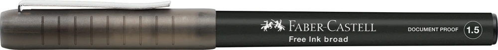 Rašiklis Faber-Castell, 1.5mm, juodos spalvos
