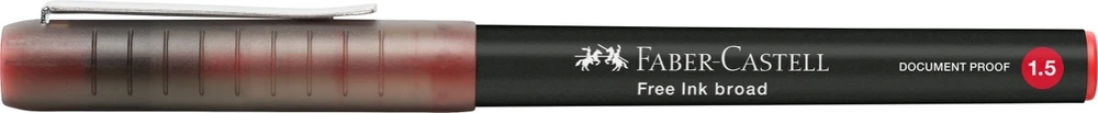 Rašiklis Faber-Castell, 1.5mm, raudonos spalvos