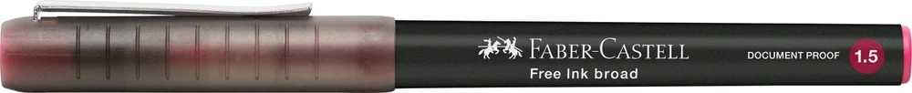 Rašiklis Faber-Castell, 1.5mm, tamsiai raudonos spalvos