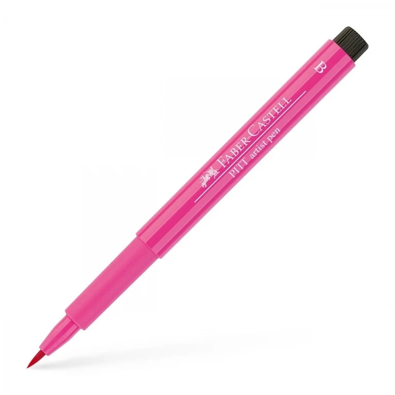 Rašiklis piešimui Faber-Castell PITT Artist Pen B, teptukinis, #129 Rožinė Madder Lake