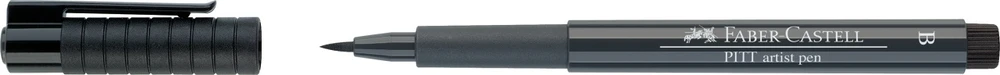 Rašiklis piešimui Faber-Castell PITT Artist Pen B, teptukinis, #235 Cold Pilkas VI