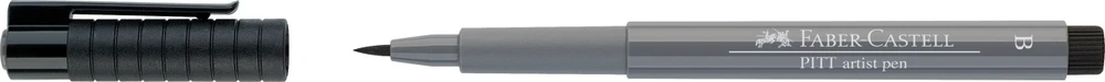 Rašiklis piešimui Faber-Castell PITT Artist Pen B, teptukinis, #233 Cold Pilkas IV