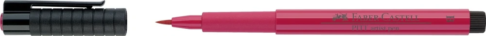 Rašiklis piešimui Faber-Castell PITT Artist Pen B, teptukinis, #127 Rožinė Carmine