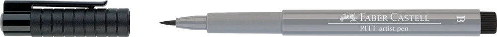 Rašiklis piešimui Faber-Castell PITT Artist Pen B, teptukinis, #232 Cold Pilkas III