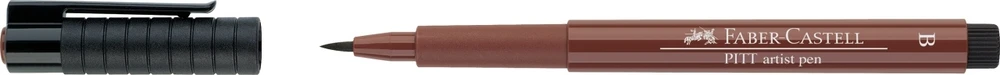 Rašiklis piešimui Faber-Castell PITT Artist Pen B, teptukinis, #169 Caput Mortuum