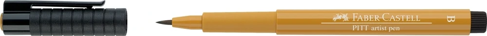 Rašiklis piešimui Faber-Castell PITT Artist Pen B, teptukinis, #268 Žalias Gold
