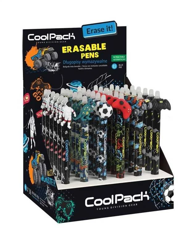 COOLPACK Automatinis trinamasis rašiklis COLORINO Boys Design 0,5mm, mėlynos sp.