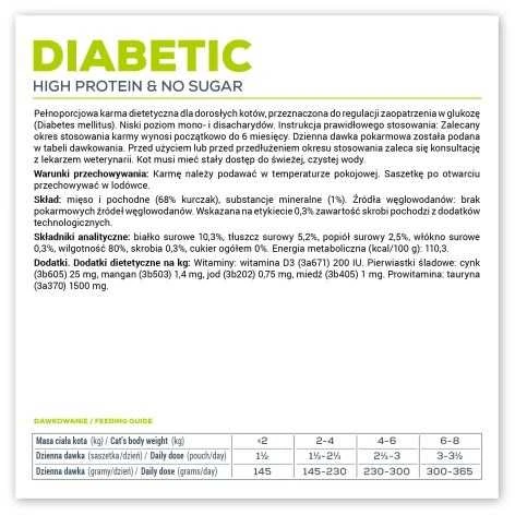 VET EXPERT Veterinary Diet Diabetic Cat - šlapias maistas katėms - 100g