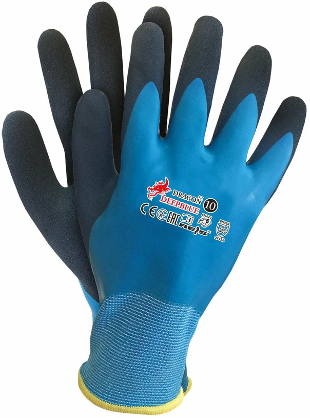Raw Pol DARBO PIRŠTINĖS DRAGON DEEPBLUE DYDŽ- 7…