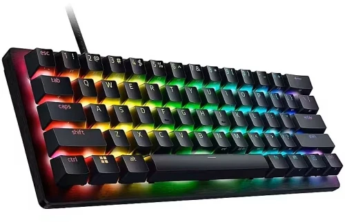 Razer Huntsman V3 Pro Mini Laidinė žaidimų klaviatūra 60%, RGB, US, Juoda