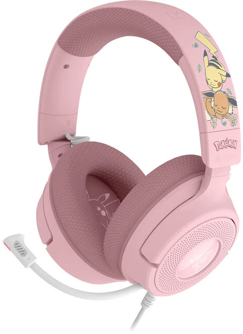 Razer Kraken V4 X Pokémon Edition Ausinės Žaidimams, USB-C, 40 mm – Pikachu/Eevee