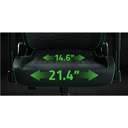 „Razer Razer Iskur V2 X“ žaidimų kėdė, integruota juosmens atrama, atlenkiama – juodas, aptraukta audiniu