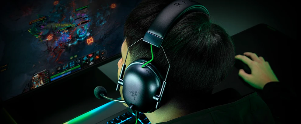 Žaidimų ausinės Razer BlackShark V2 X, Juodos spalvos