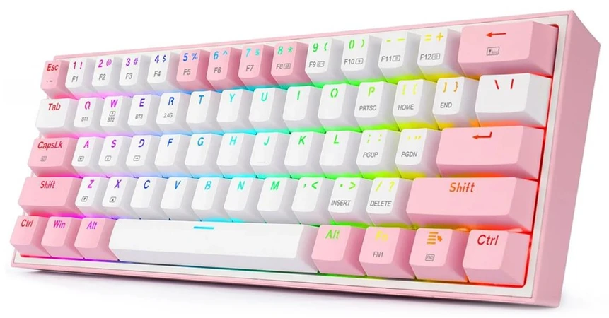 Klaviatūra žaidimams Redragon Fizz Pro K616 Redragon Mechaninė Raudona Switches belaidė mechaninė su pašvietimu juoda
