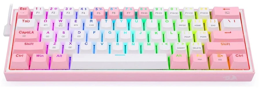Klaviatūra žaidimams Redragon Fizz Pro K616 Redragon Mechaninė Raudona Switches belaidė mechaninė su pašvietimu juoda