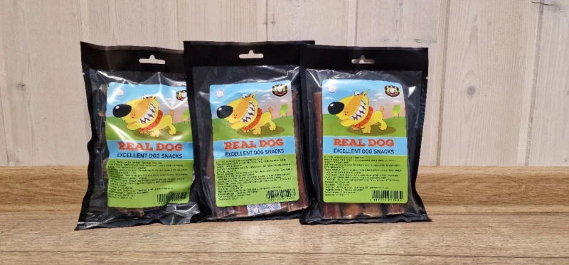 Real Dog Jaučio peniai pjaustyti 15 cm 4 vnt