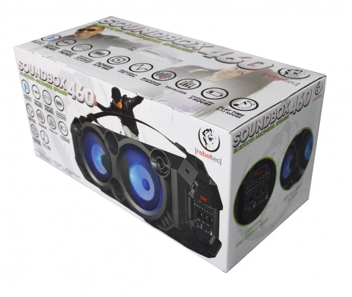 Nešiojama kolonėlė  Rebeltec SoundBox 460, Juodos spalvos