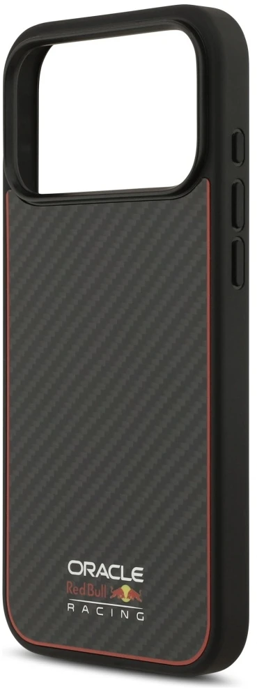 Red Bull Raudona Bull Dėklas Raudona Bull Kevlar Logo Matt MagSafe Apple iPhone 17 Pro Max juodos spalvos