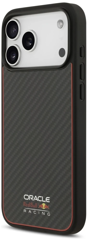 Red Bull Raudona Bull Dėklas Raudona Bull Kevlar Logo Matt MagSafe Apple iPhone 17 Pro Max juodos spalvos