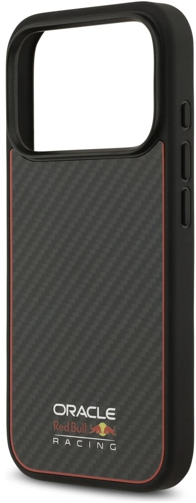 Red Bull Raudona Bull Dėklas Raudona Bull Kevlar Logo Matt MagSafe Apple iPhone 17 Pro juodos spalvos