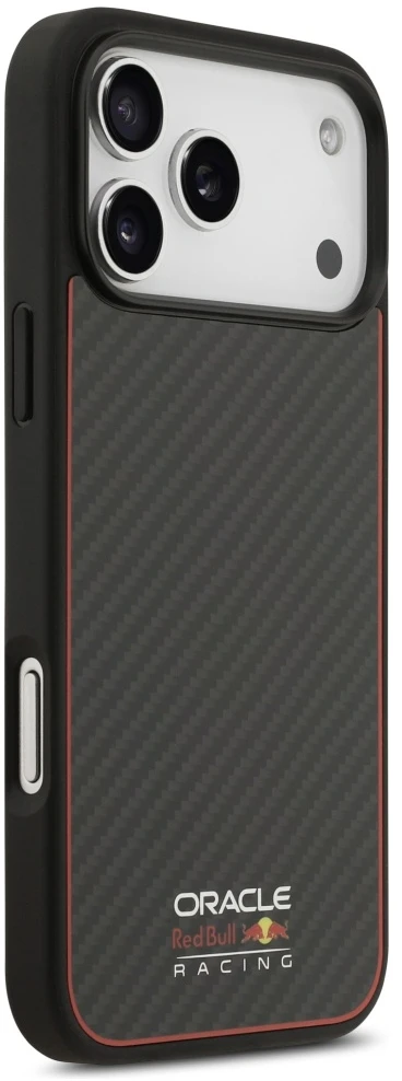 Red Bull Raudona Bull Dėklas Raudona Bull Kevlar Logo Matt MagSafe Apple iPhone 17 Pro Max juodos spalvos
