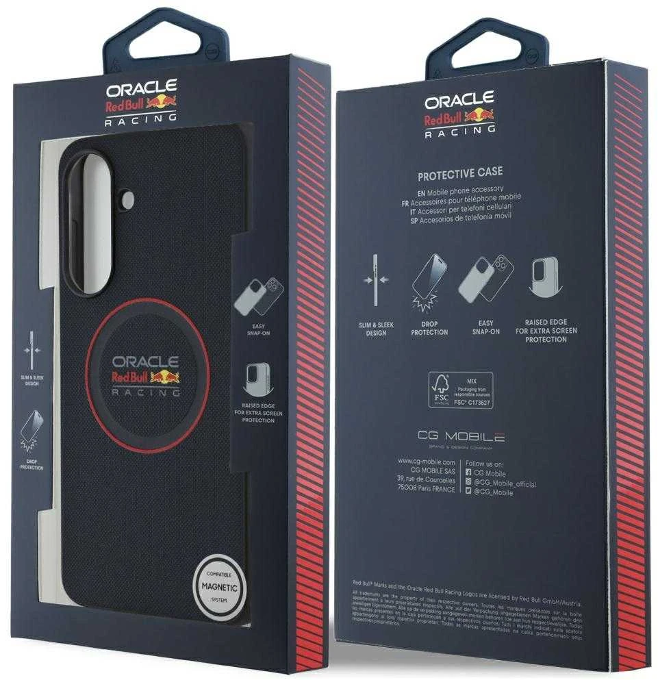 Red Bull Raudona Bull Dėklas Raudona Bull Meshed Raudona Ring skirtas Samsung Galaxy A36 navy mėlynas