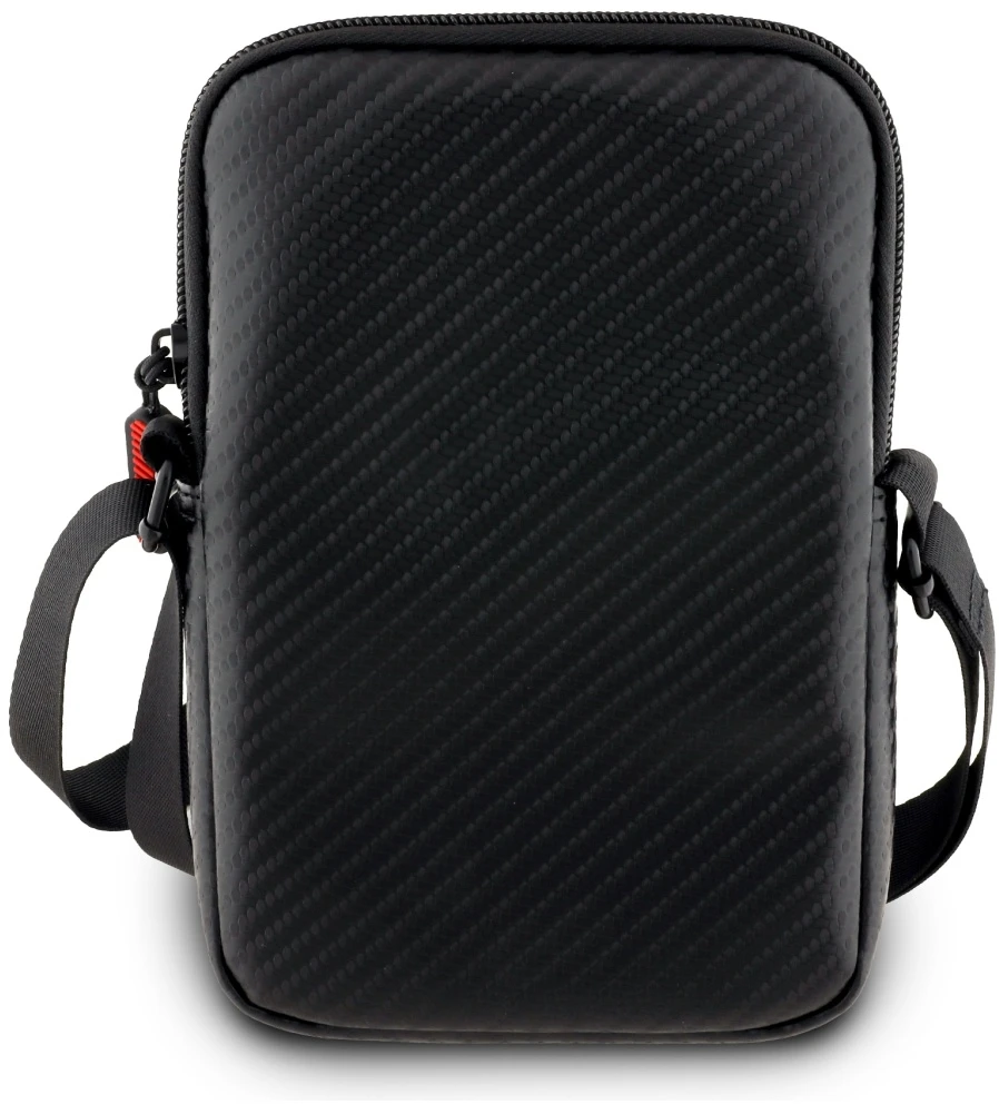 Red Bull Raudona Bull Raudona Bull Carbon Patch Phone Bag juodos spalvos
