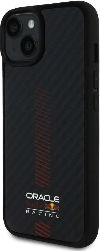Red Bull Raudona Bull Raudona Bull Carbon Powerbar MagSafe dėklas jūsų Apple iPhone 14 juodos spalvos