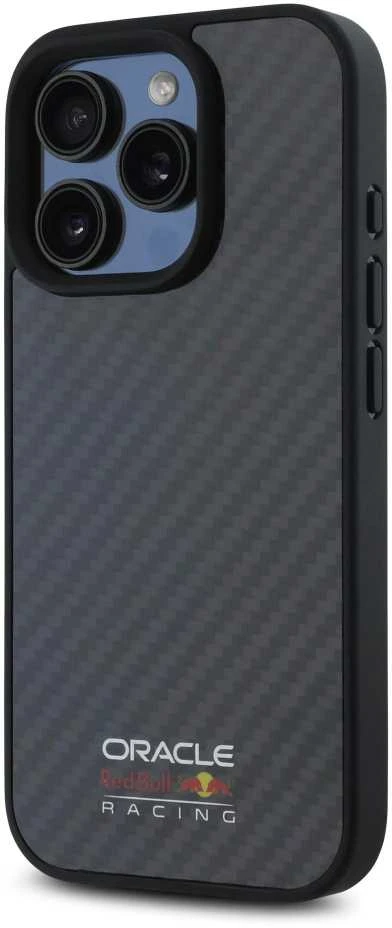 Red Bull Raudona Bull Raudona Bull Carbon Shiny Logo MagSafe dėklas jūsų Apple iPhone 16 Pro Max juodos spalvos