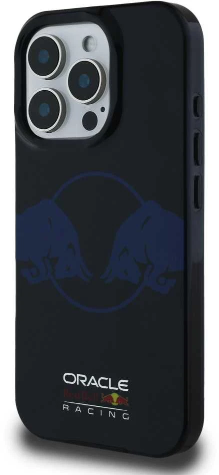 Red Bull Raudona Bull Raudona Bull PC/TPU Two Bulls Magsafe dėklas jūsų Apple iPhone 16 Pro Max mėlynos spalvos