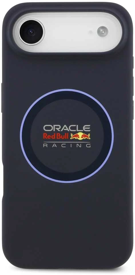 Red Bull Raudona Bull Raudona Bull Silicone Mėlyna Ring MagSafe dėklas skirtas Apple iPhone Air mėlynos spalvos