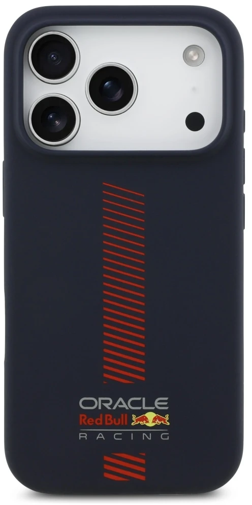 Red Bull Raudona Bull Raudona Bull Silicone Powerbar MagSafe dėklas Apple iPhone 17 Pro Navy mėlynos spalvos