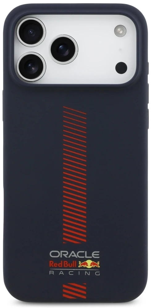 Red Bull Raudona Bull Raudona Bull Silicone Powerbar MagSafe dėklas Apple iPhone 17 Pro Max Navy mėlynos spalvos