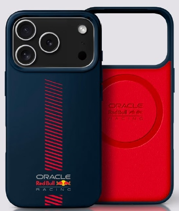 Red Bull Raudona Bull Raudona Bull Silicone Powerbar MagSafe dėklas Apple iPhone 17 Pro Navy mėlynos spalvos