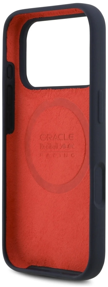Red Bull Raudona Bull Raudona Bull Silicone Powerbar MagSafe dėklas Apple iPhone 17 Pro Navy mėlynos spalvos