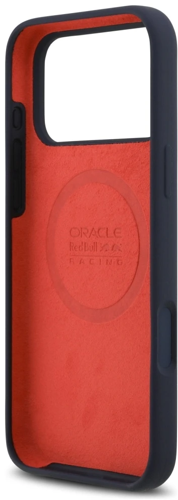 Red Bull Raudona Bull Raudona Bull Silicone Powerbar MagSafe dėklas Apple iPhone 17 Pro Max Navy mėlynos spalvos