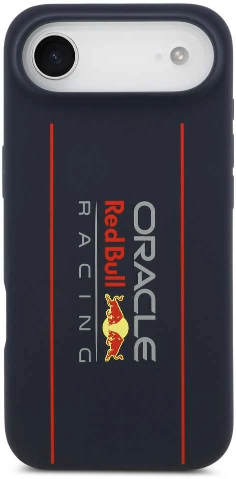 Red Bull Raudona Bull Raudona Bull Silicone Vertical Logo MagSafe dėklas skirtas Apple iPhone Air mėlynos spalvos