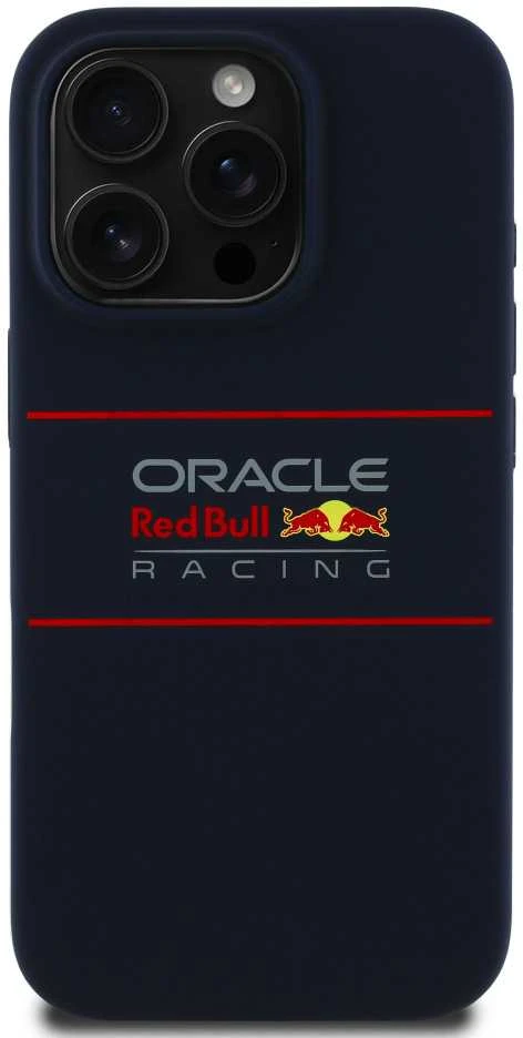 Red Bull Raudona Bull Raudona Bull RBHMP15L24SIHSRV Apple iPhone 15 Pro 6.1″ kietas dėklas navy Silicone Horizontal Logo MagSafe