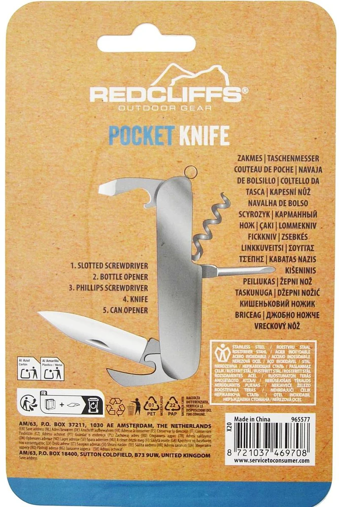 Redcliffs turistinis 5in1 peilis