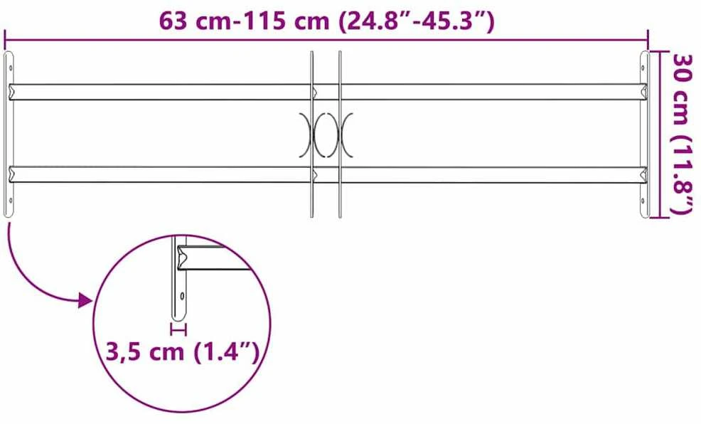Reguliuojama apsauginė grotelė langams su 2 skersiniais, 700-1050mm